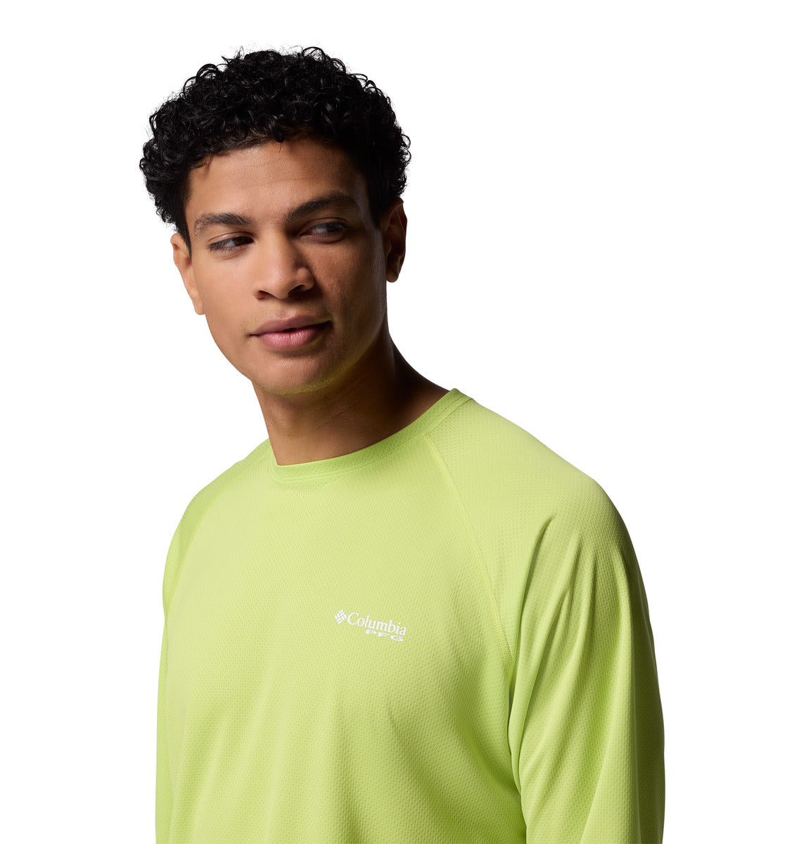 Remera Pfg Solar Stream Ls Omni-Wick Verde