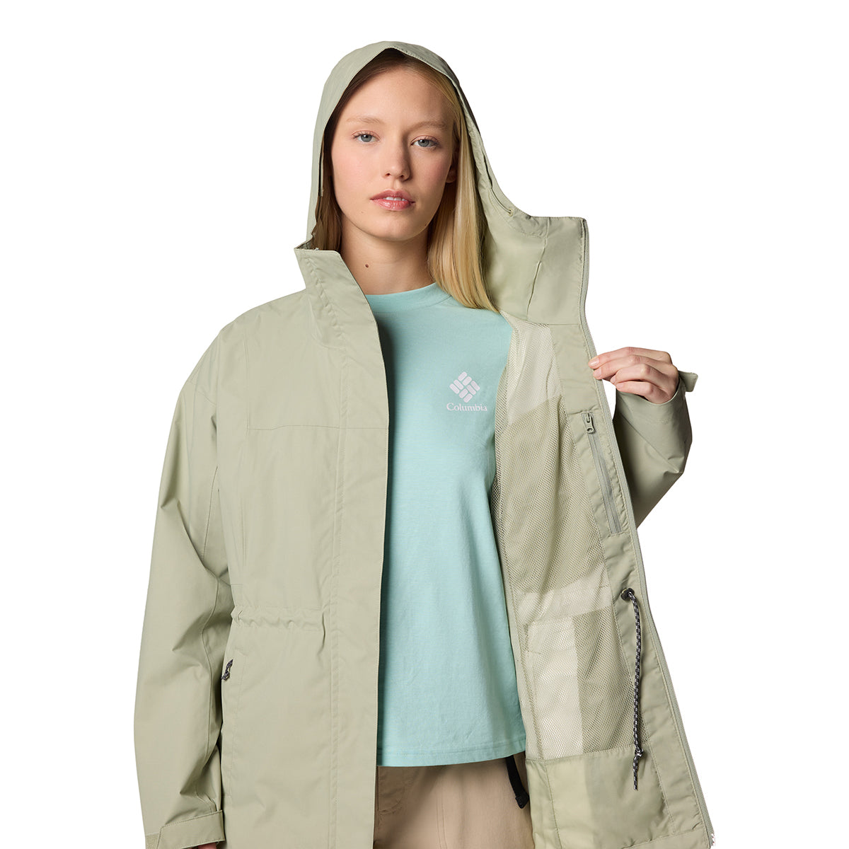 Impermeable Hikebound Ii Long Jk Omni-Tech Verde