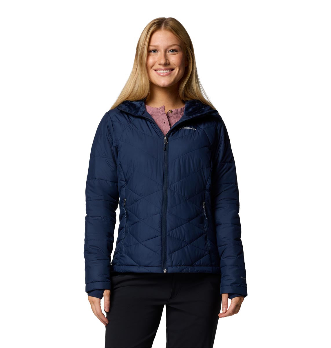 Campera Heavenly Hdd Jacket Omni-Heat Azul Marino