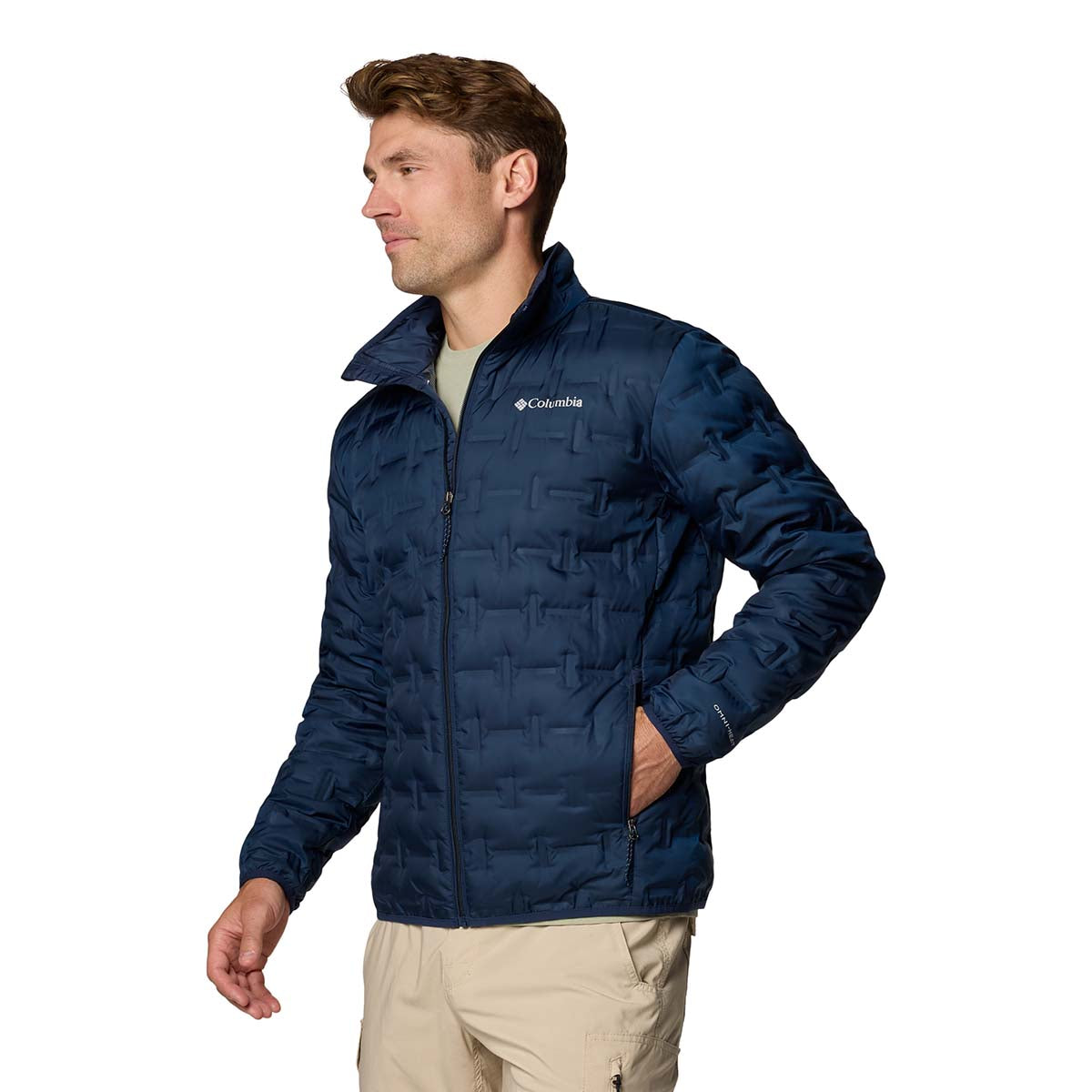 Campera Delta Ridge Ii Down Heat Seal Azul Marino