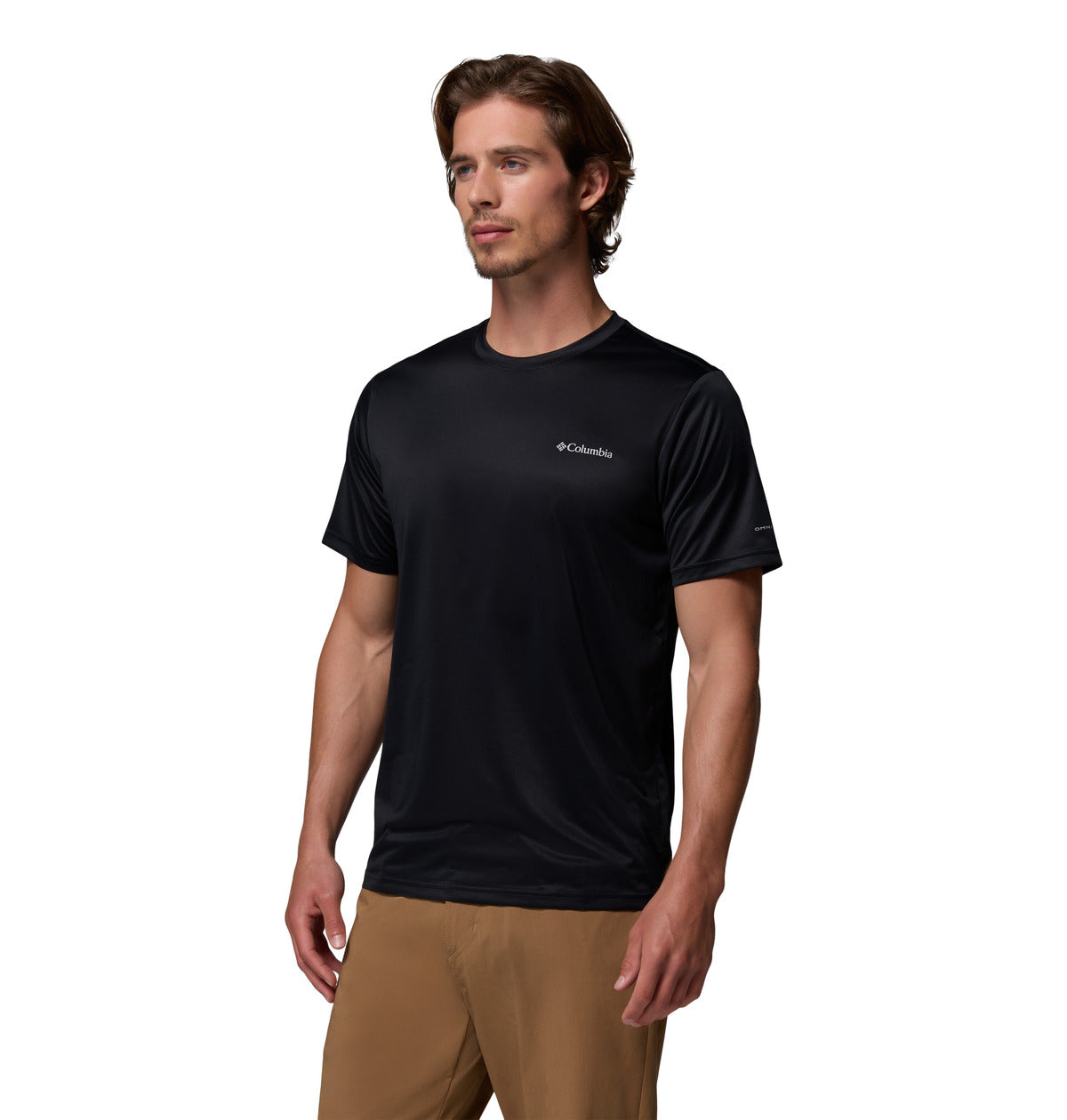 Remera Columbia Hike Crew Omni-Wick Negro