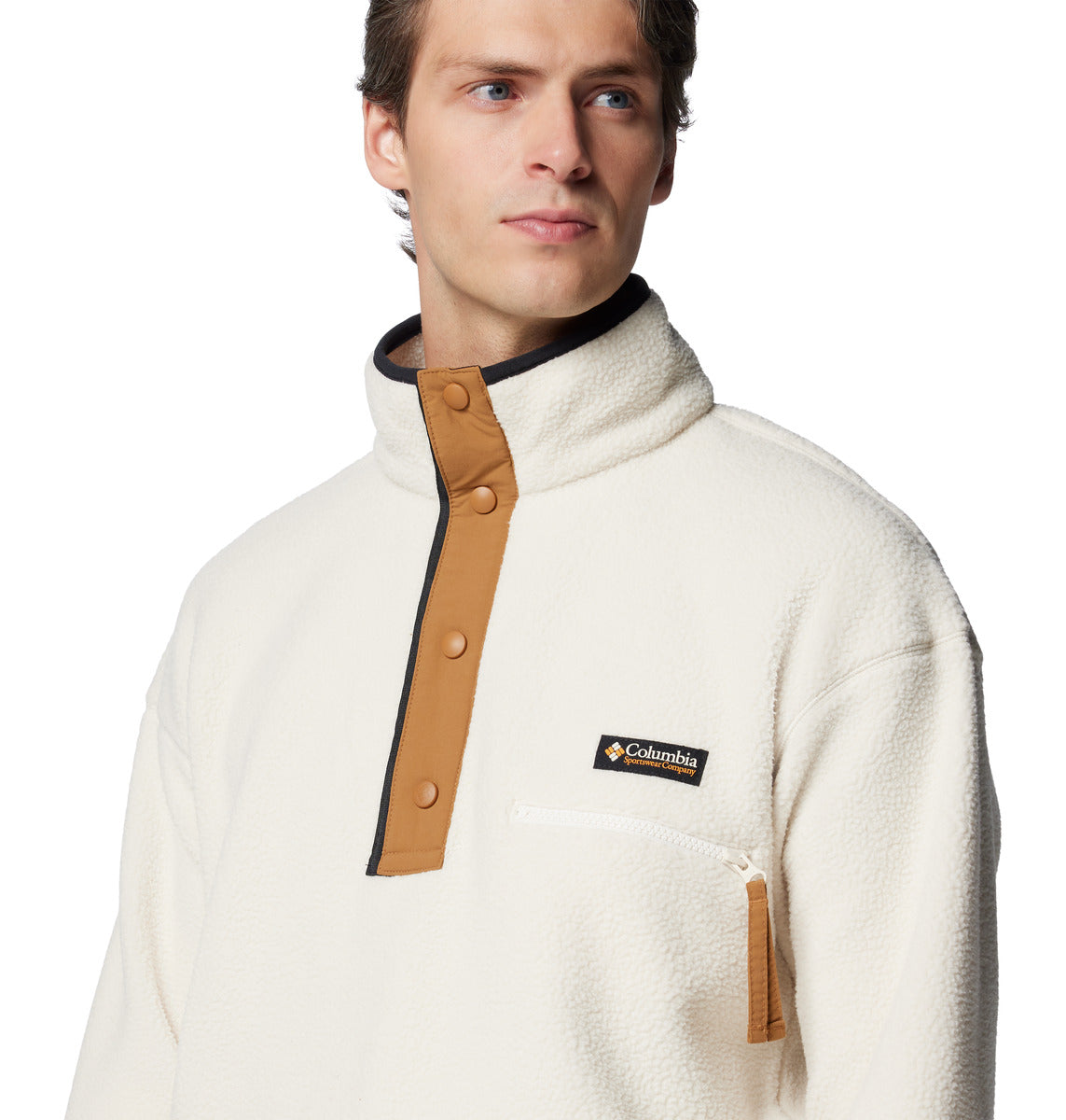 Polar Helvetia Snap Fleece  Blanco