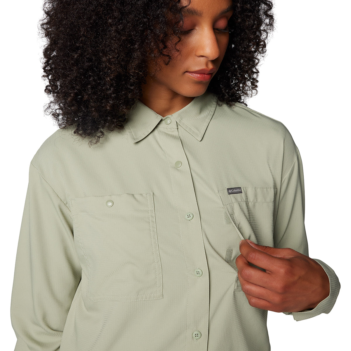Camisa Manga Larga Silver Ridge Utility Omni-Shade Verde