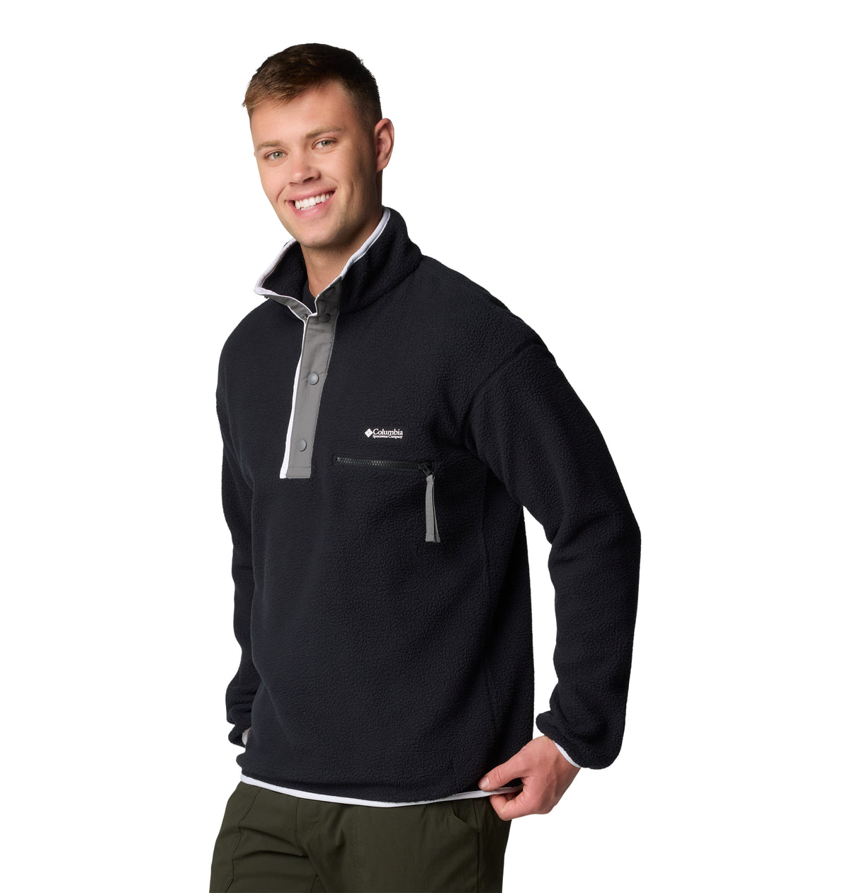 Polar Helvetia Half Snap  Negro