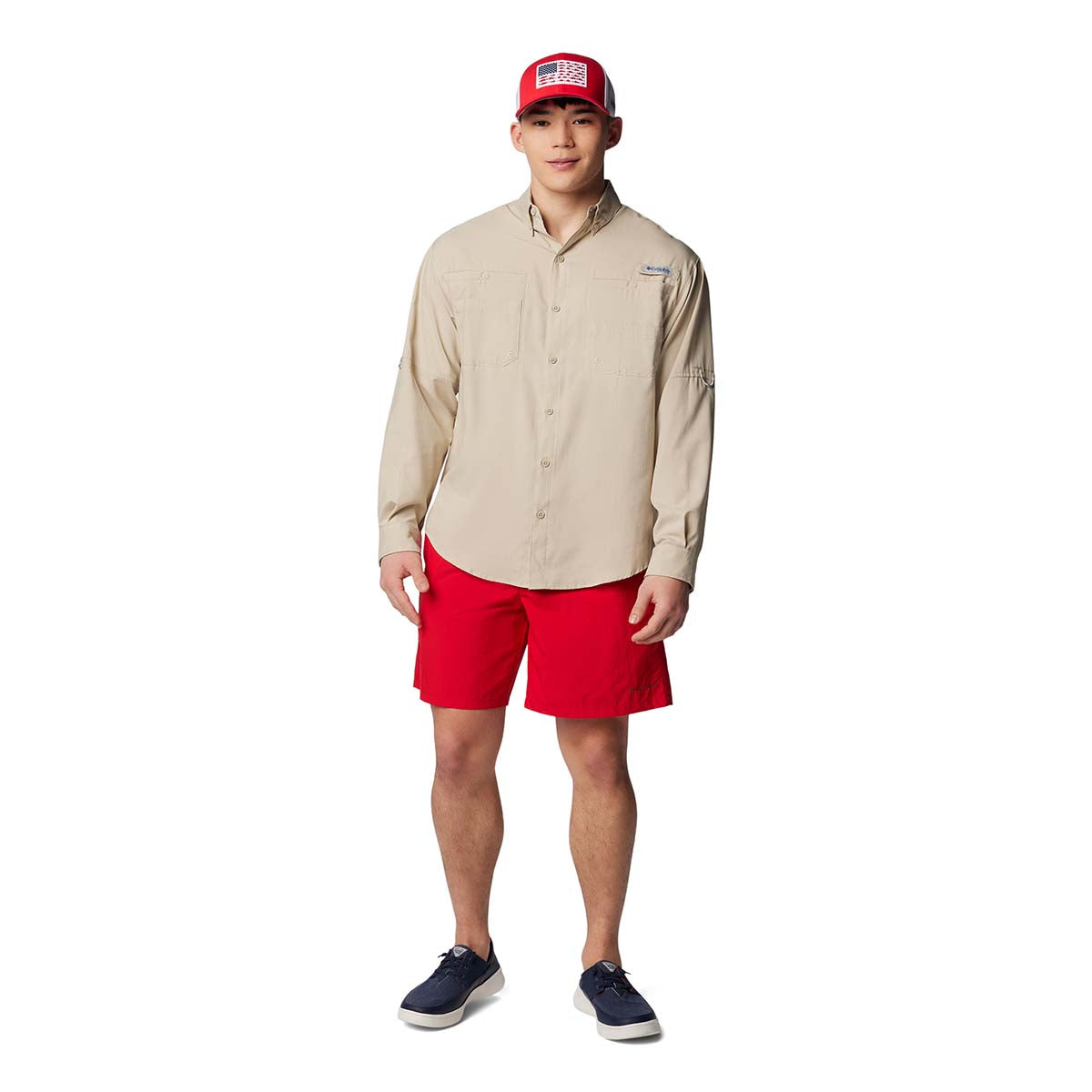 Camisa Manga Larga Tamiami Ii L/S Shirt Omni-Shade Beige