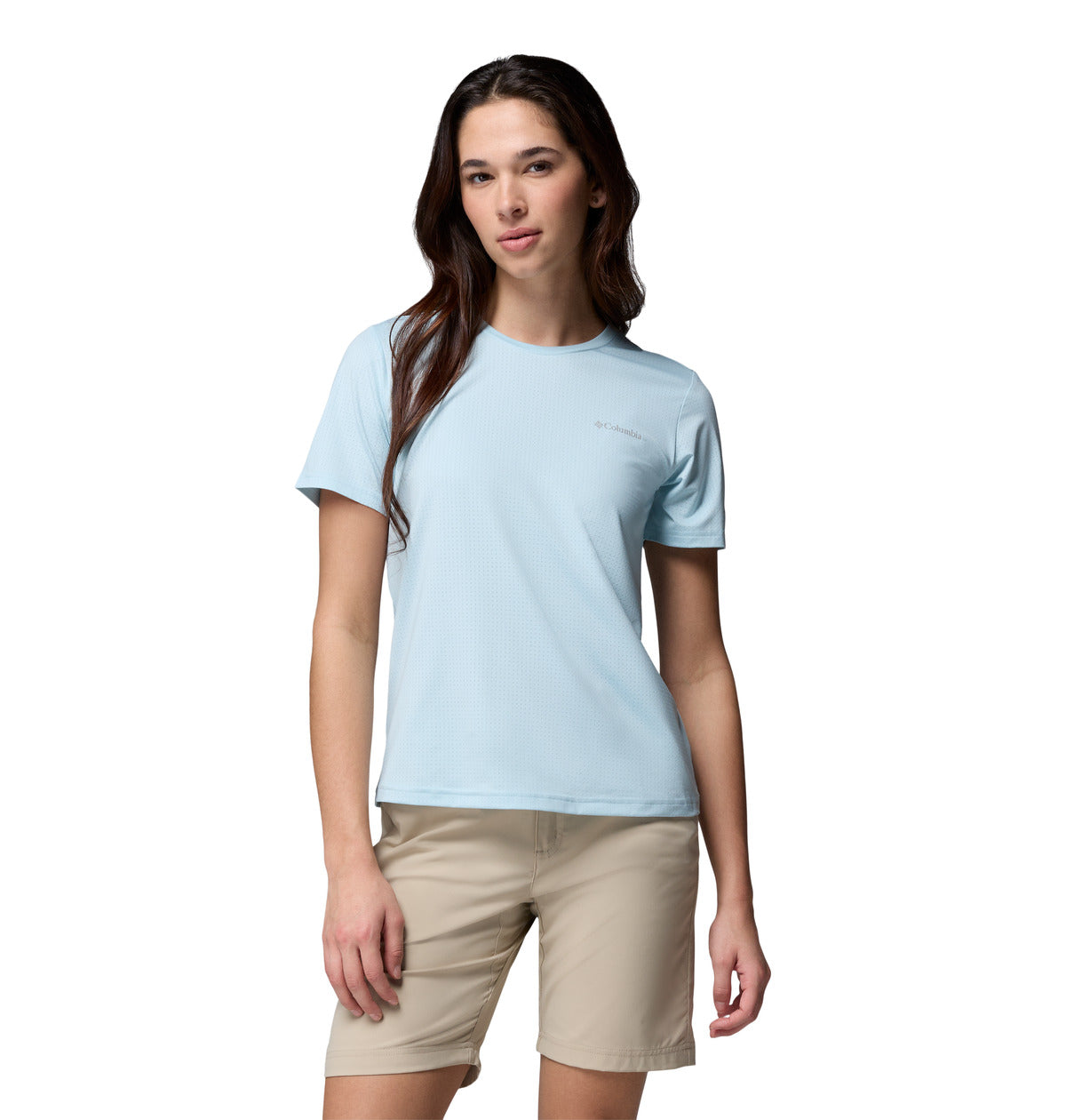 Remera Wild Springs Ss Omni-Freeze Azul
