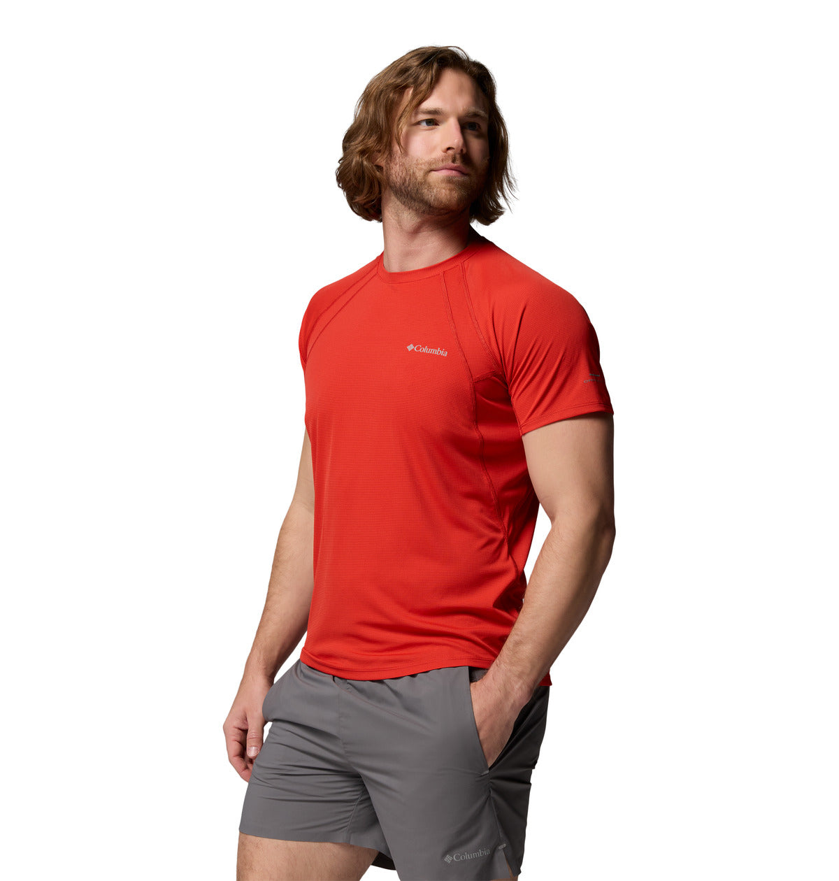 Remera Stealth Spring Ss T Omni-Shade Rojo