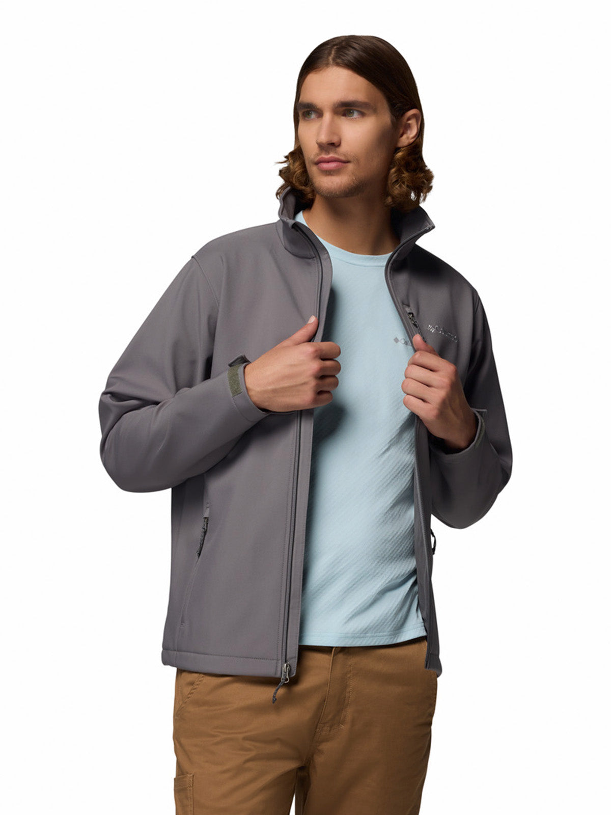 Chaqueta Ascender Soft Shell Omni-Shield Gris