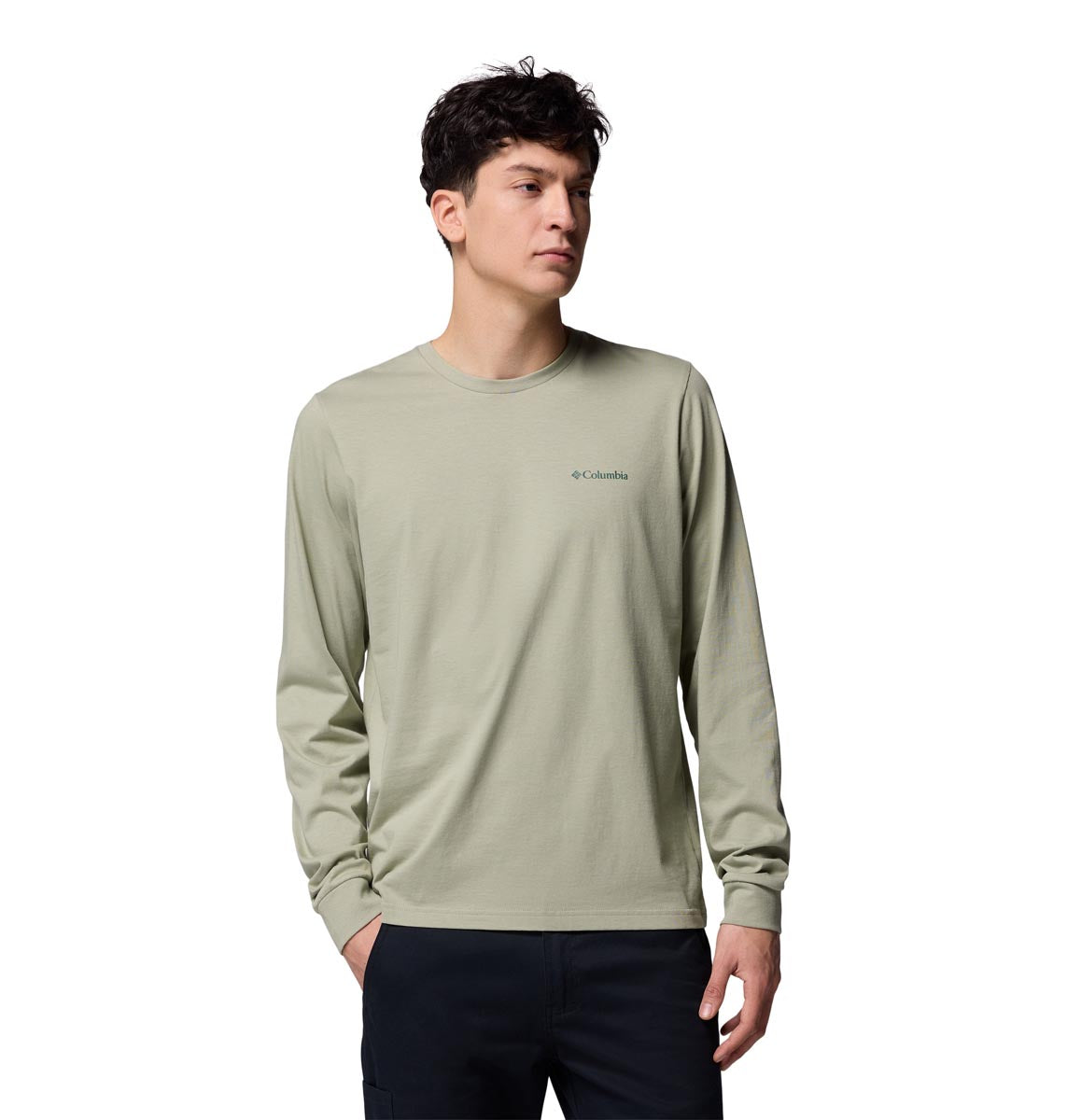 Remera Manga Larga Csc Seasonal Logo Ls  Verde