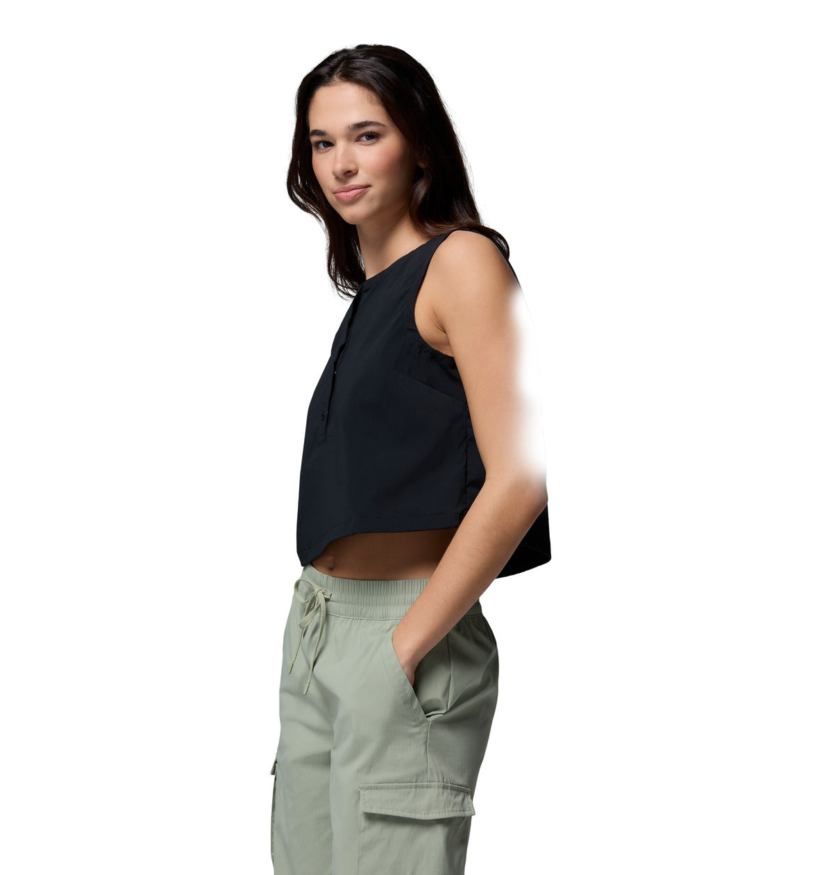 Remera Chill Creek Woven Omni-Freeze Negro