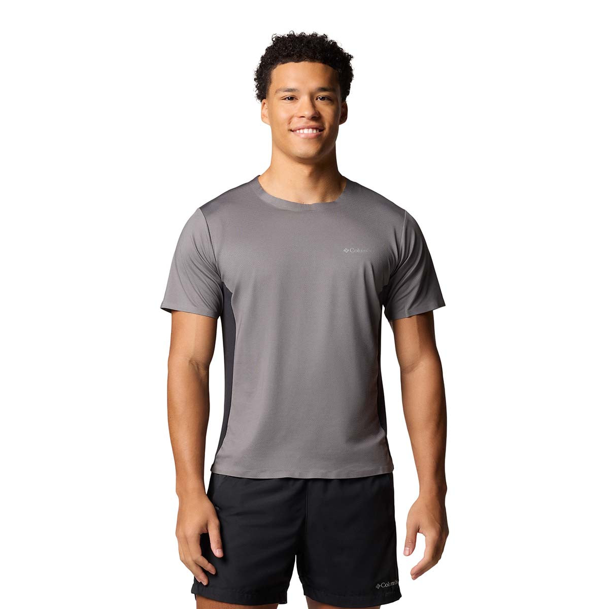 Remera Three Pitch Ss Crew Omni-Wick Gris