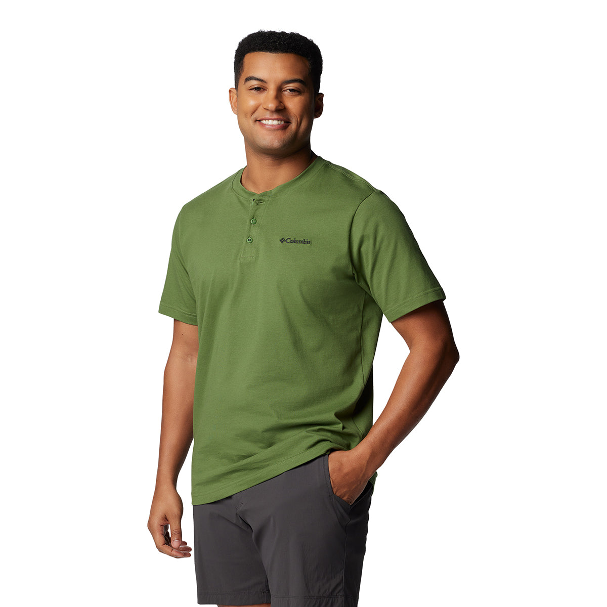 Remera Landroamer Ss Henley  Verde