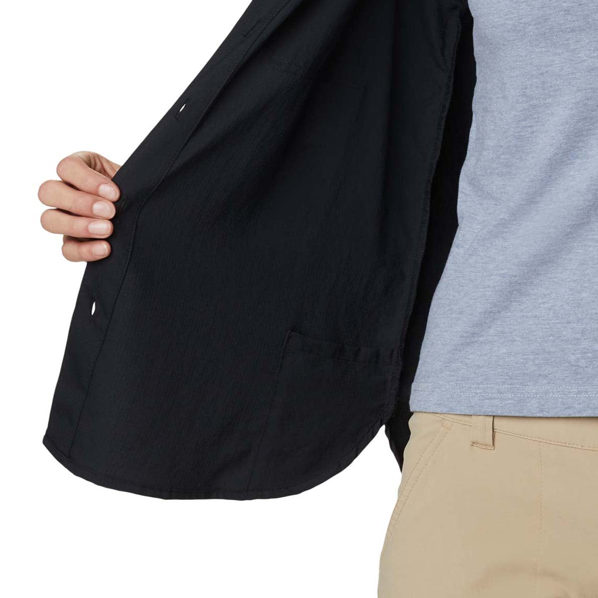 Camisa Manga Larga Silver Ridge Utility  Negro
