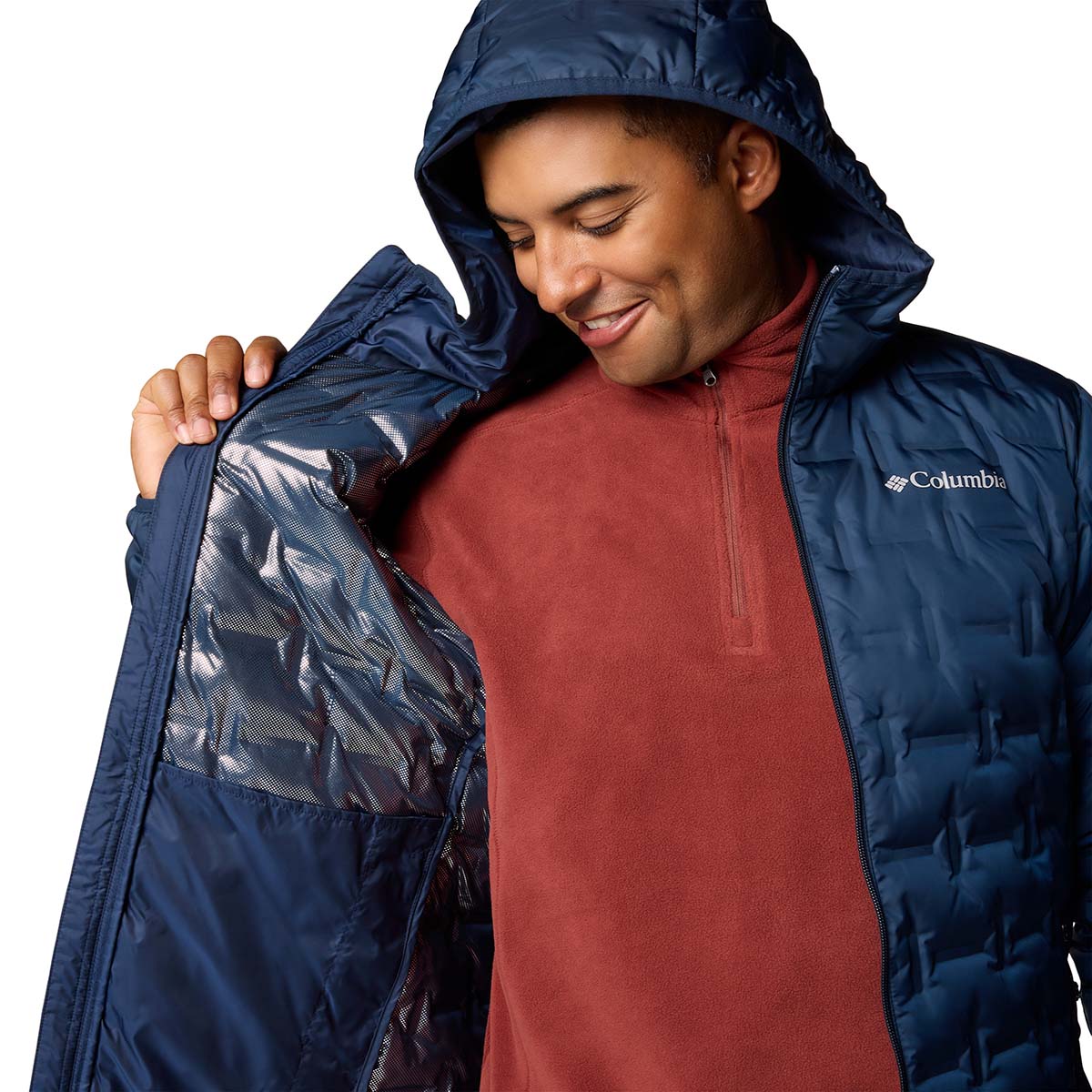 Campera Delta Ridge Ii Down Omni-Heat Azul Marino