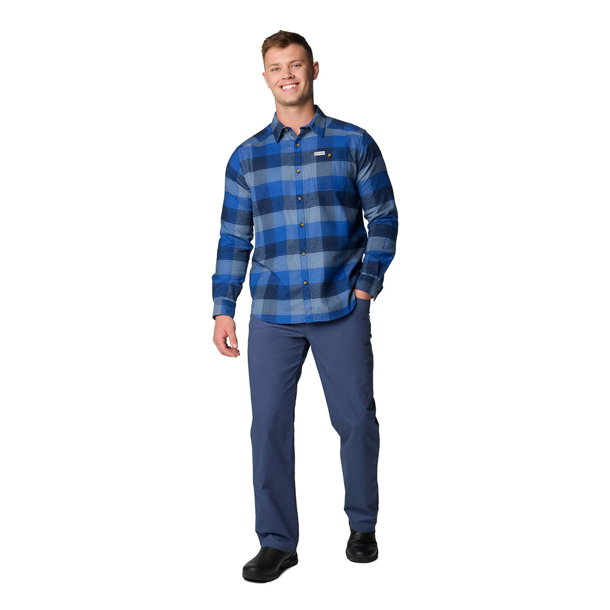 Camisa Manga Larga Cornell Woods  Azul Marino