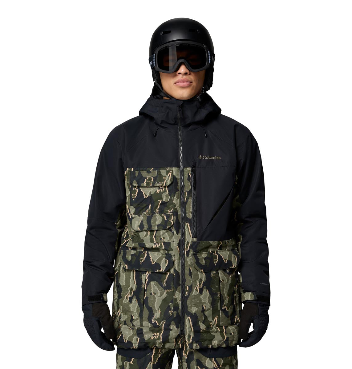 Campera Coreshot Printed Jkt Omni-Tech Verde
