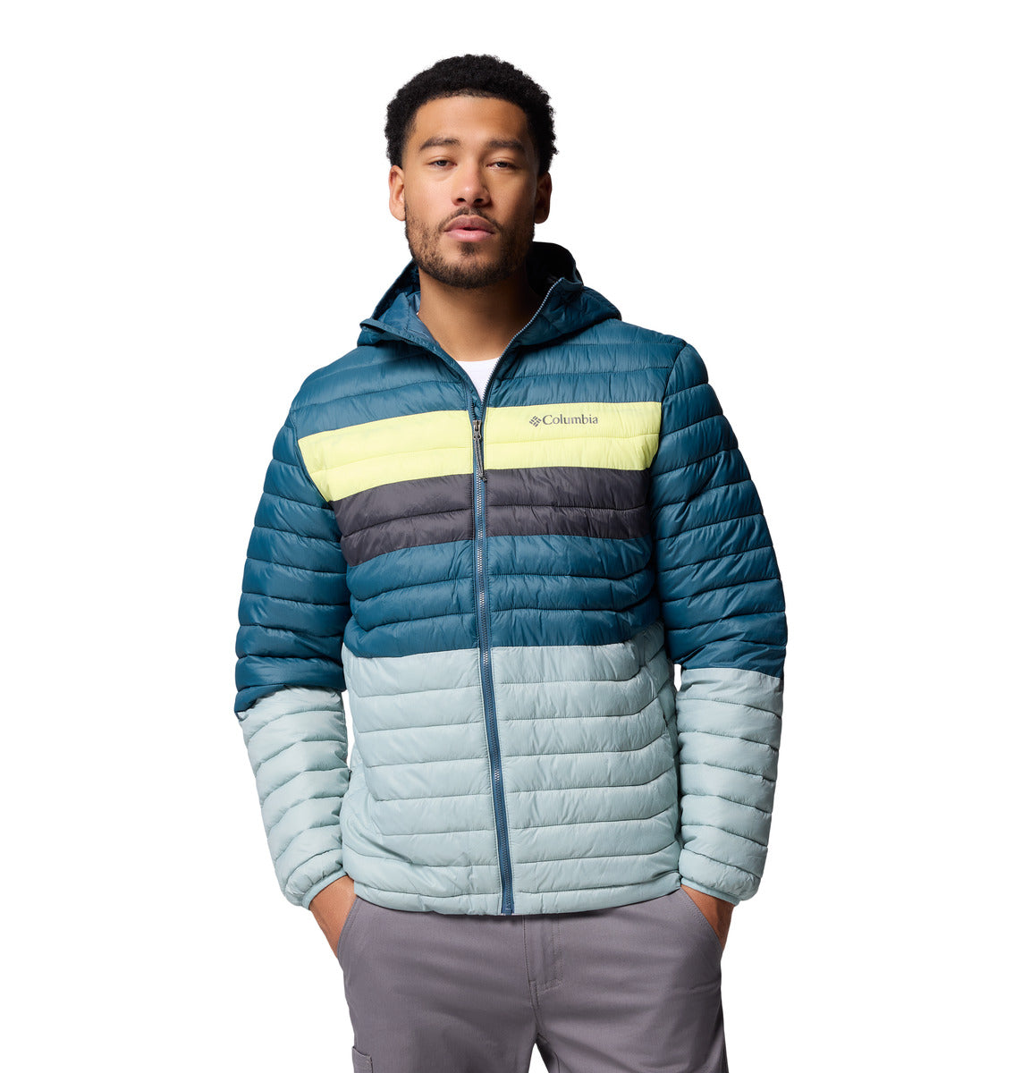 Campera Powder Pass Hooded Omni-Shield Azul