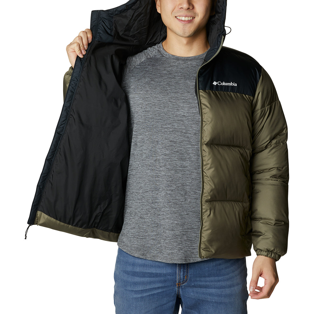 Campera Puffect Ii Hooded Jk Omni-Shield Verde