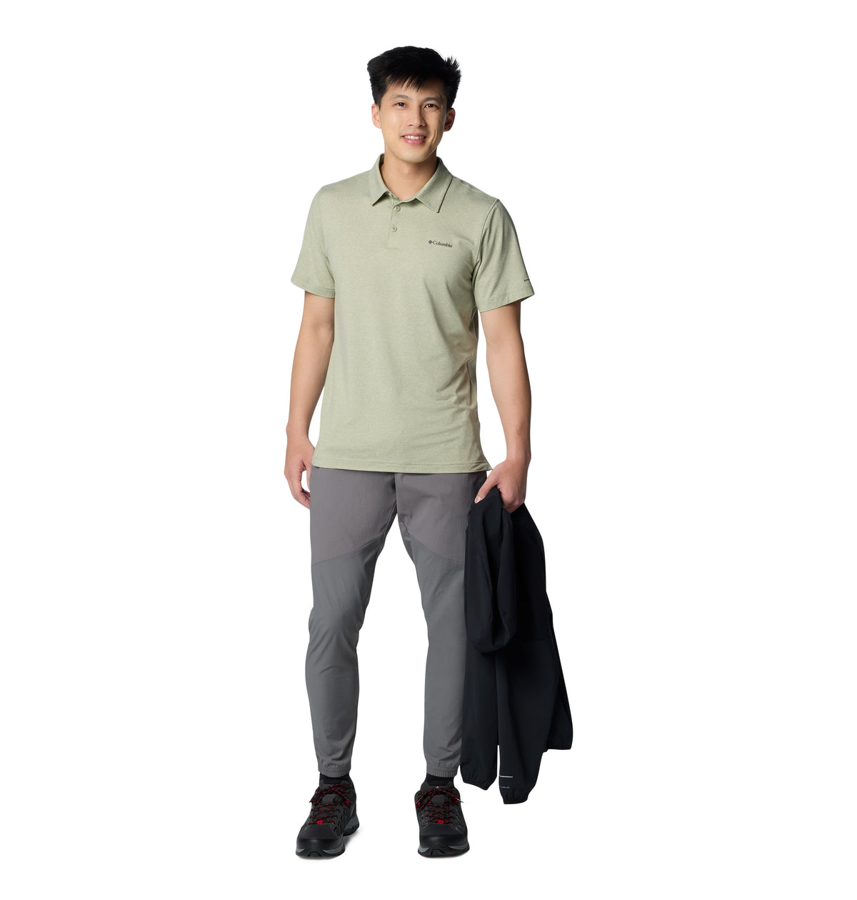Polo Tech Trail Polo Omni-Shade Verde