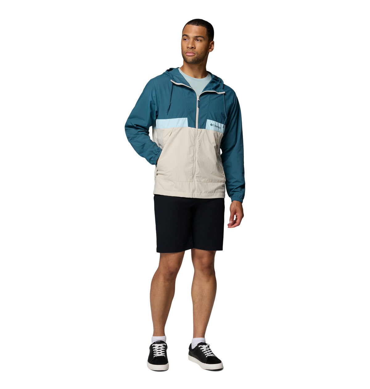 Cortaviento Spire Valley Hooded Omni-Shade Azul
