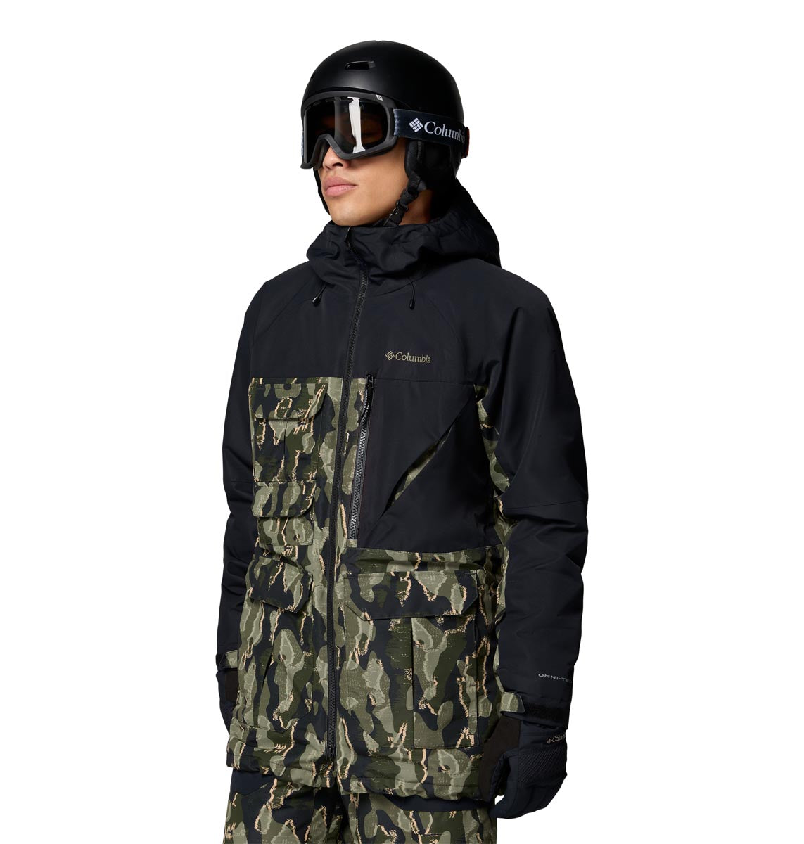 Campera Coreshot Printed Jkt Omni-Tech Verde