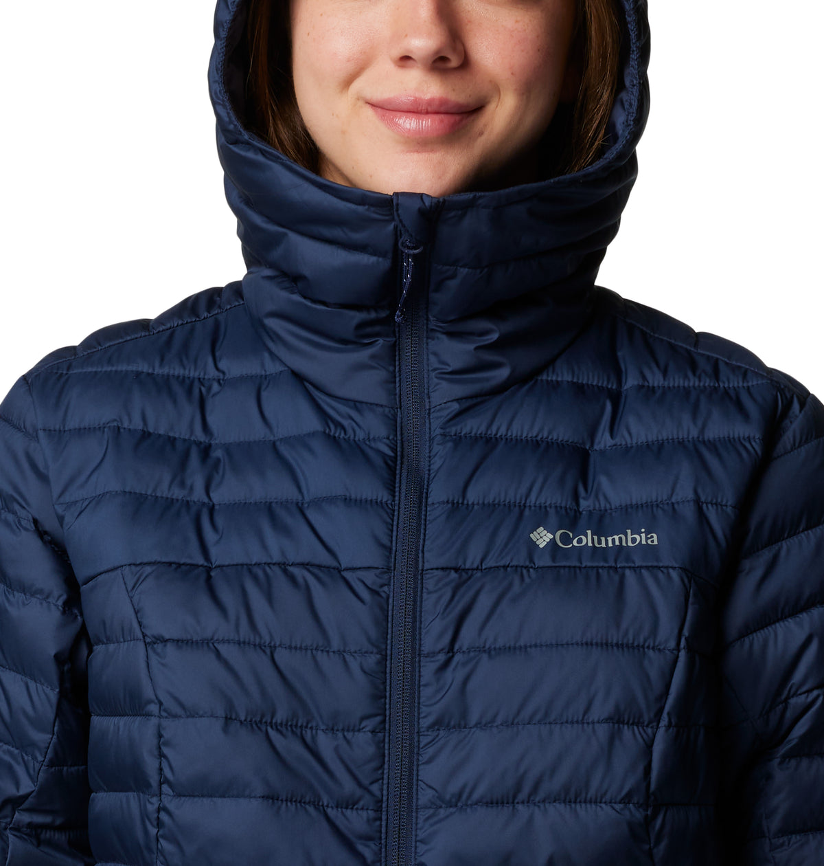 Campera Silver Falls Ii Hood Omni-Shield Azul Marino