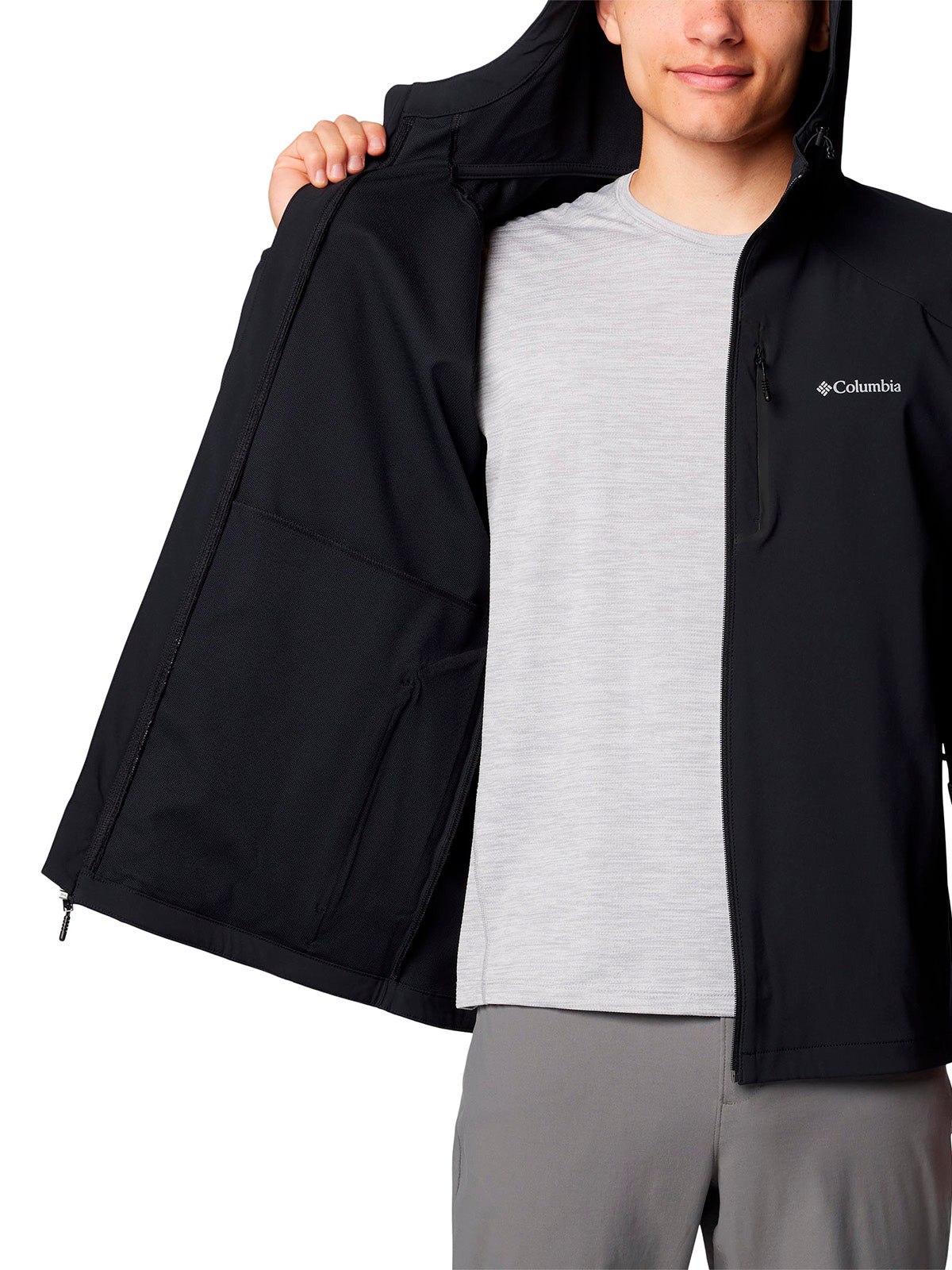 Buzo  Tech Softshe Hoodie Omni-Shield Negro