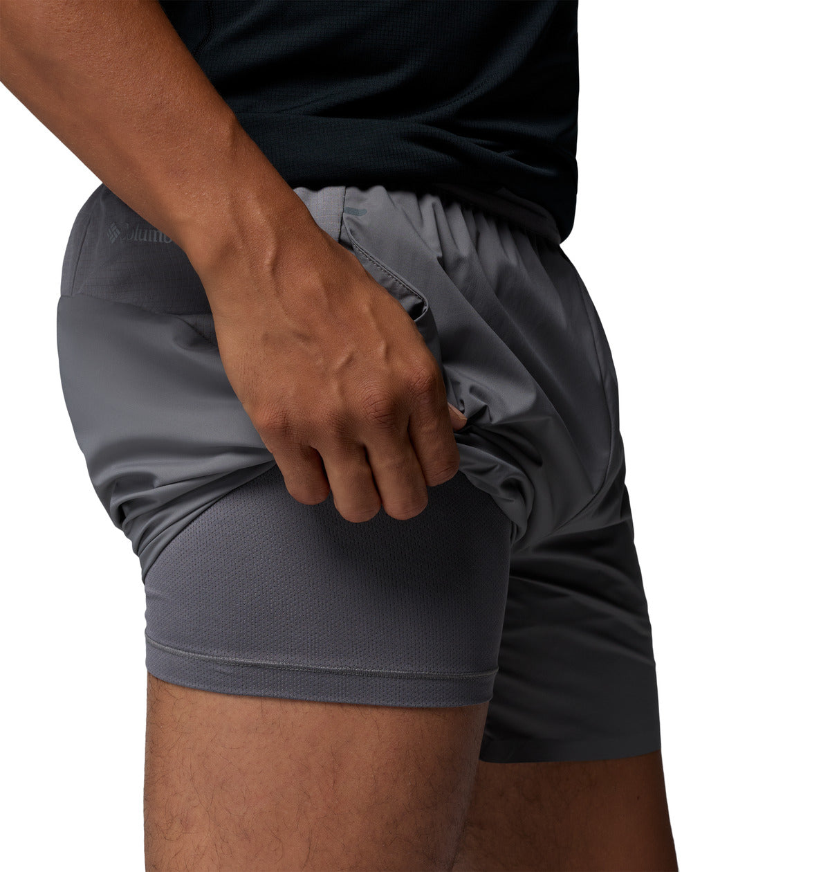 Short Stealth Spring Lined Omni-Wick Gris