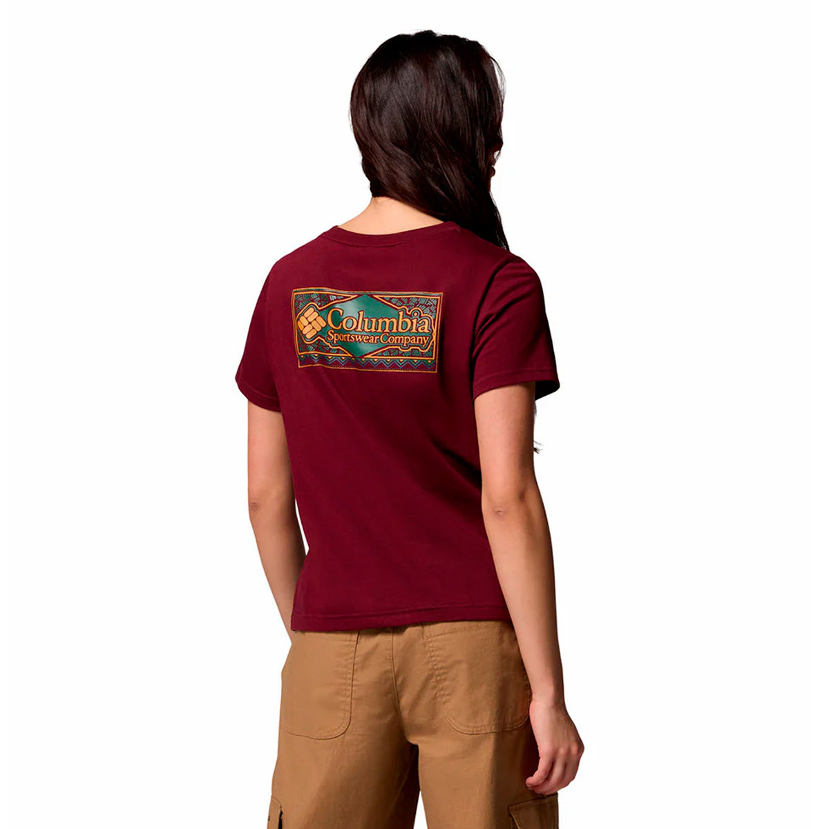 Remera Rolling Bend Graphic  Bordó