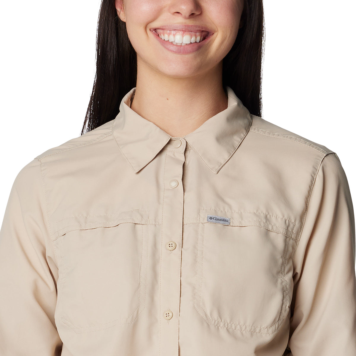 Camisa Manga Larga Silver Ridge 3.0 Ls Omni-Shade Beige
