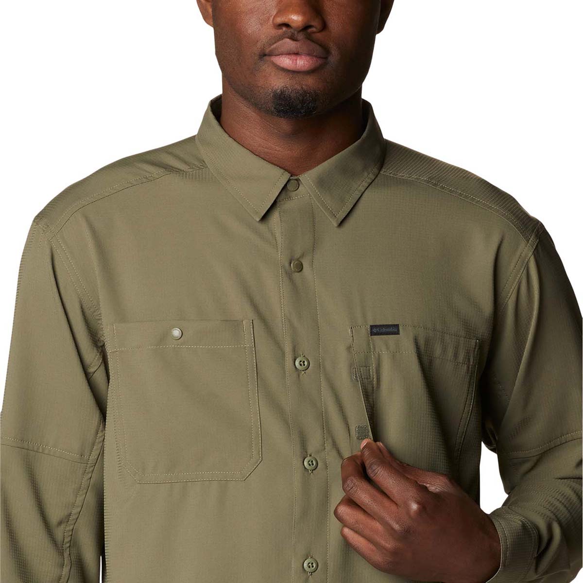 Camisa Manga Larga Silver Rdg Lg Sleeve Omni-Shade Verde