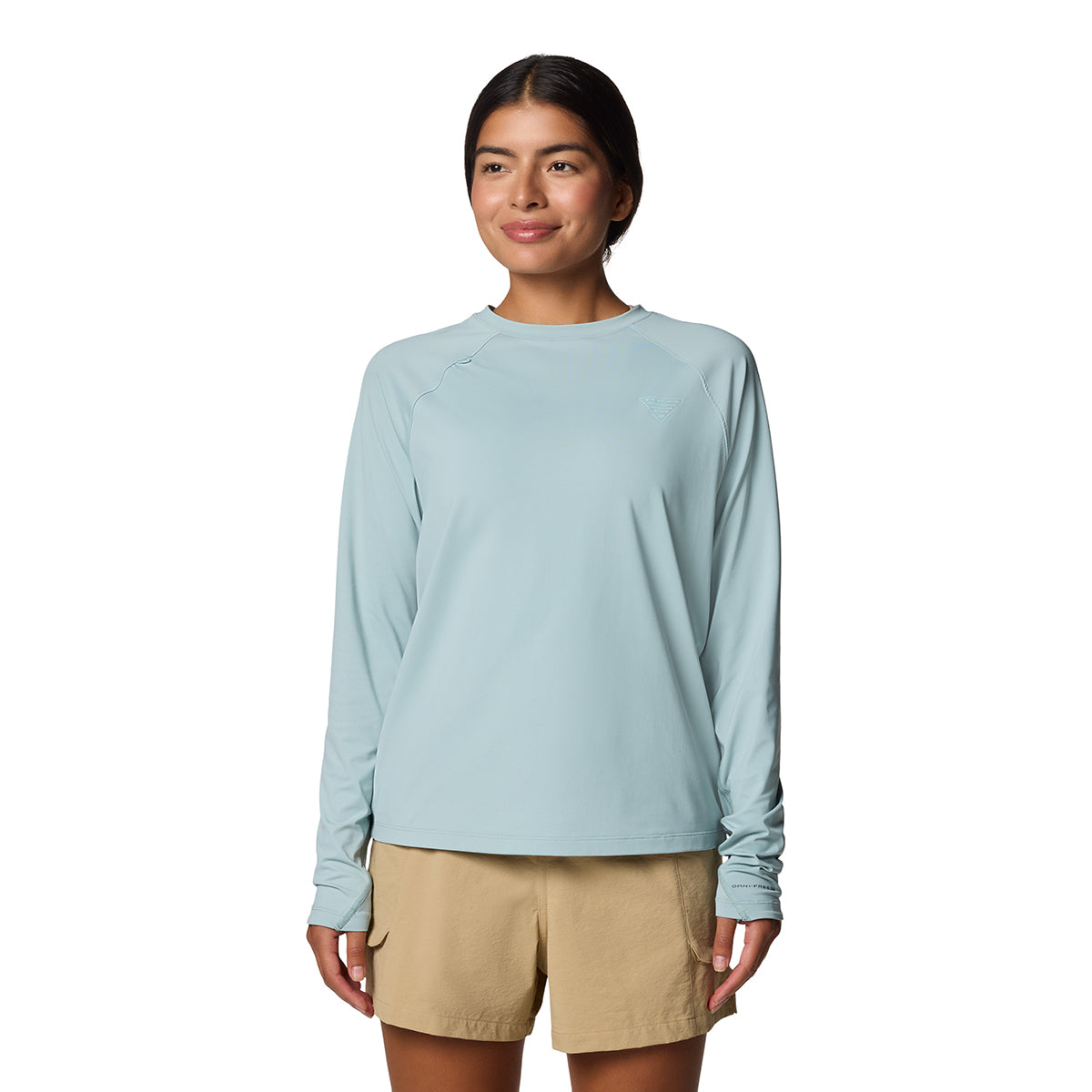 Remera Manga Larga Wild Cast Sun Shirt Omni-Wick Azul