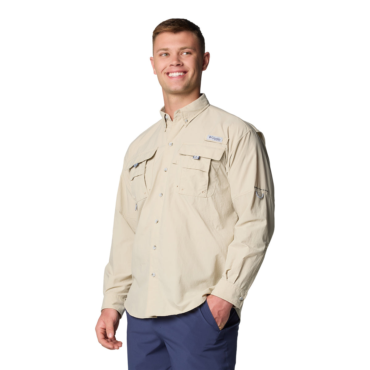 Camisa Manga Larga Bahama Ii L/S Shirt Omni-Shade Beige