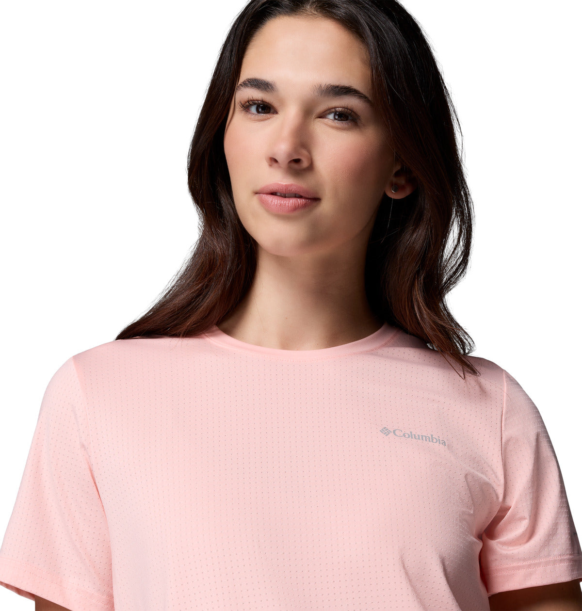 Remera Wild Springs Ss Omni-Freeze Rosado