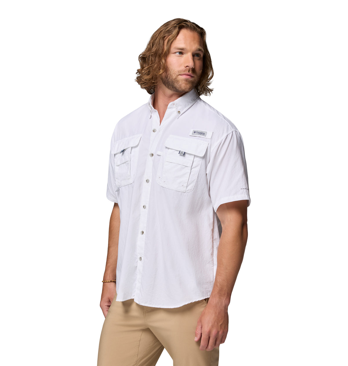 Camisa Manga Corta Bahama Ii S/S Shirt Omni-Shade Blanco