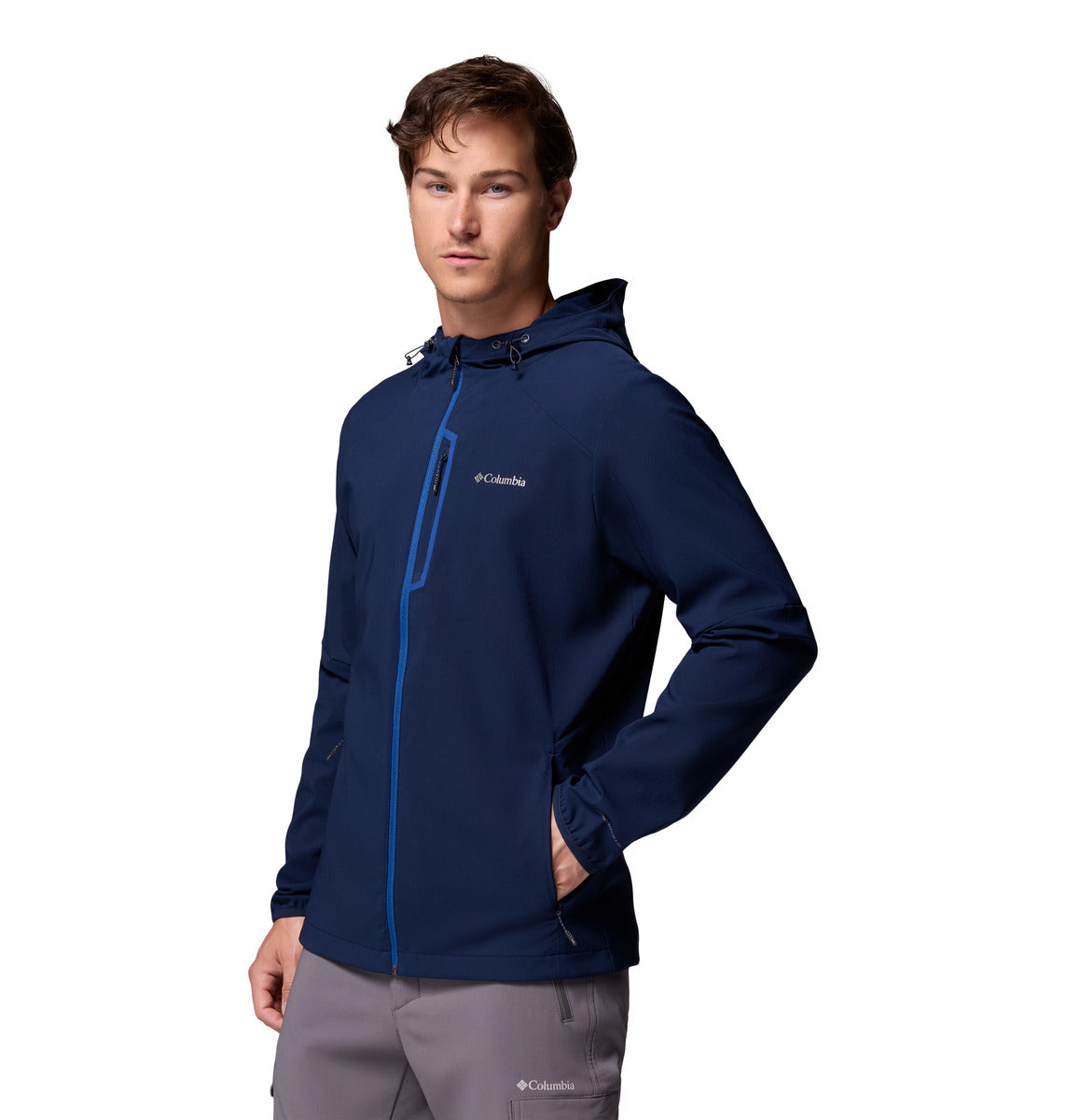 Camisa Tech Softshe Hoodie Omni-Shield Azul Marino