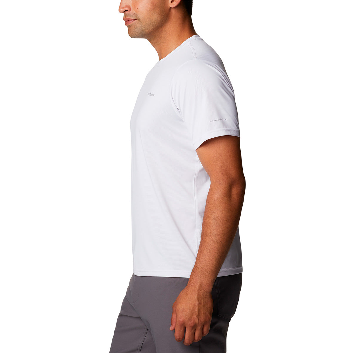 Remera Columbia Hike Crew Omni-Wick Blanco