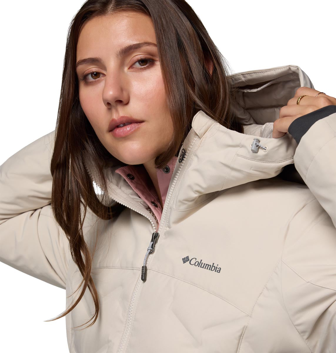 Campera Grand Trek Iii Down Omni-Heat Gris