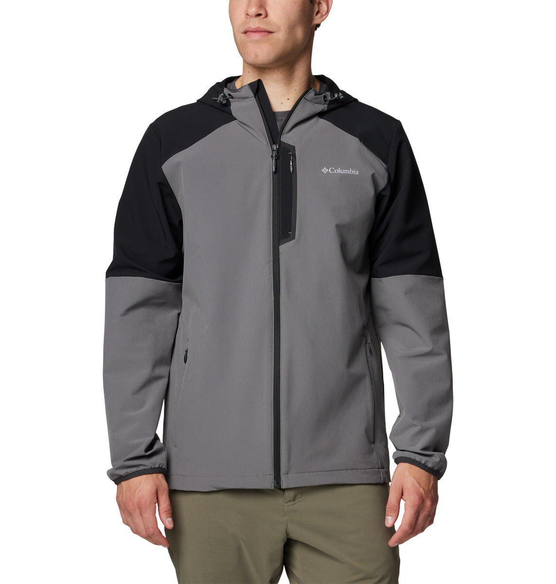Camisa Tech Softshe Hoodie Omni-Shield Gris