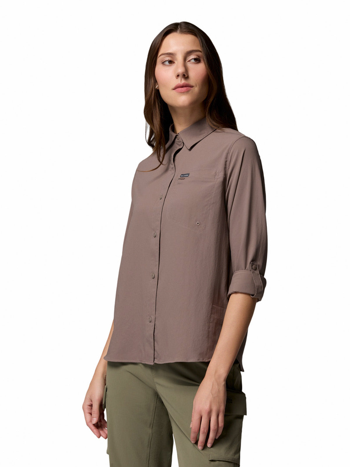 Remera Silver Ridge Utility Omni-Shade Negro