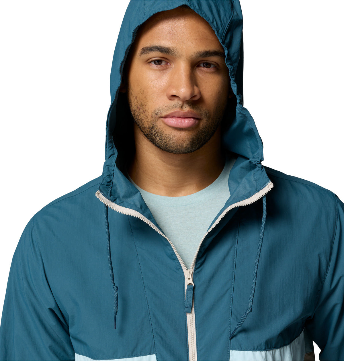 Cortaviento Spire Valley Hooded Omni-Shade Azul