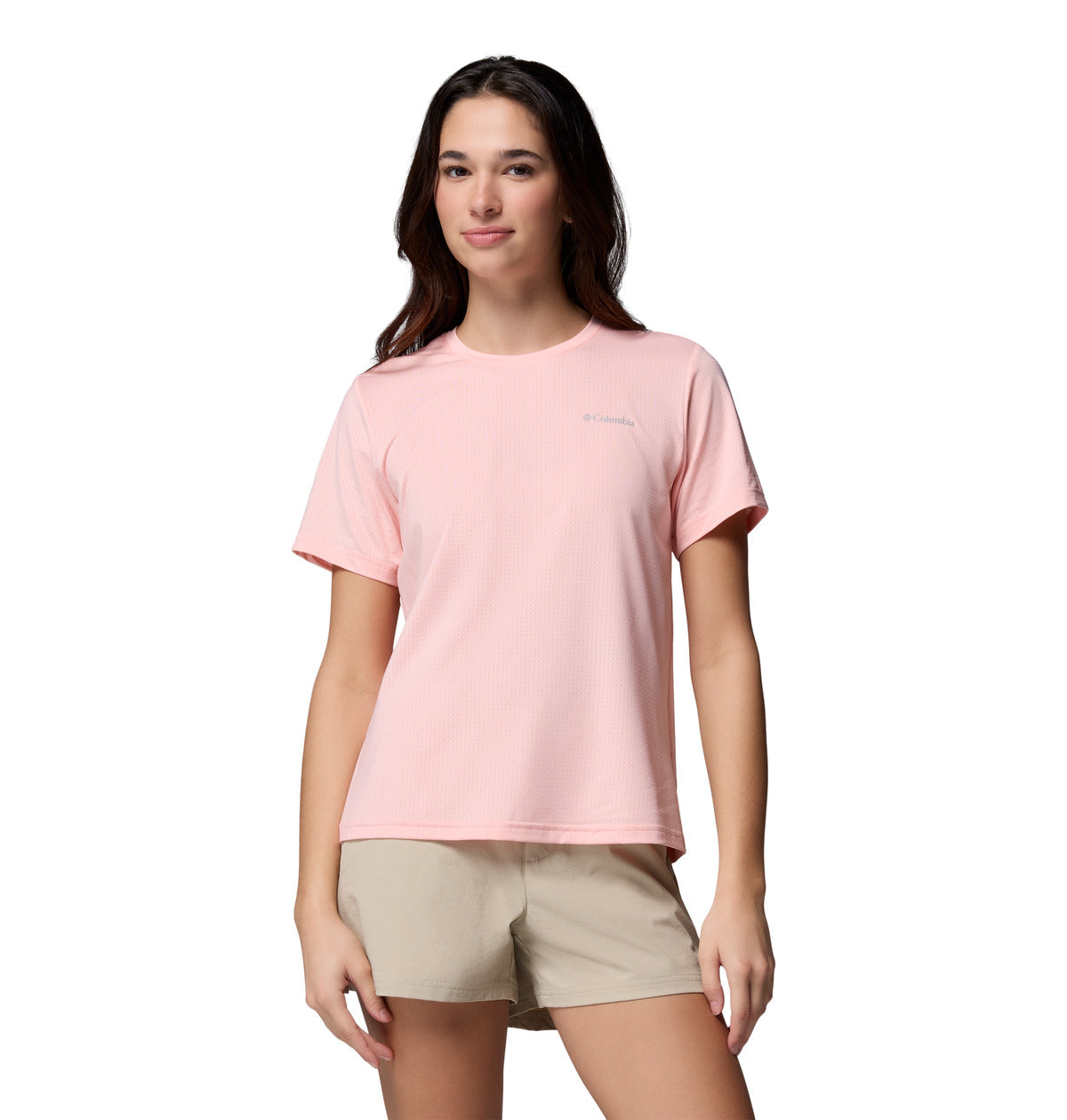 Remera Wild Springs Ss Omni-Freeze Rosado