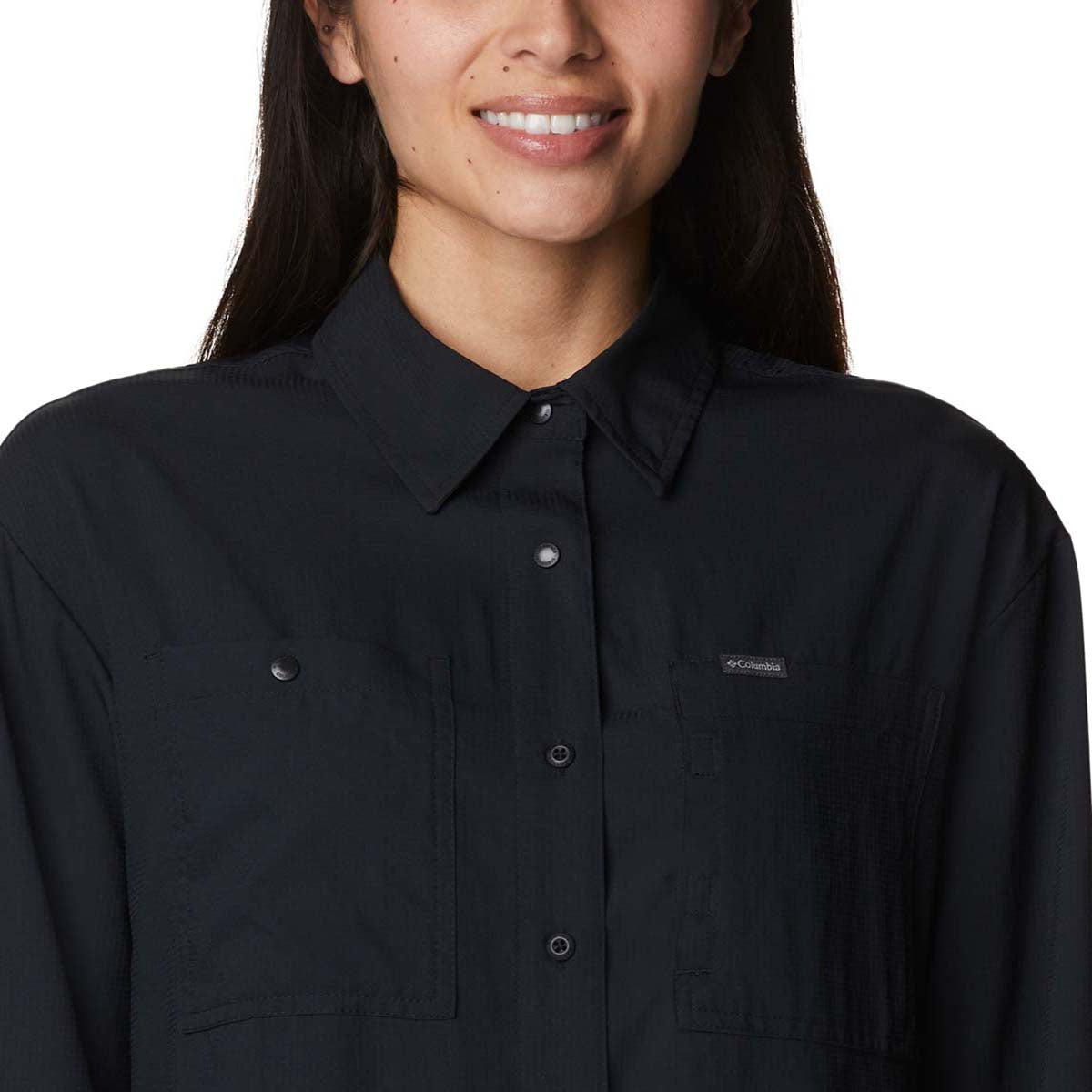 Camisa Manga Larga Silver Ridge Utility  Negro