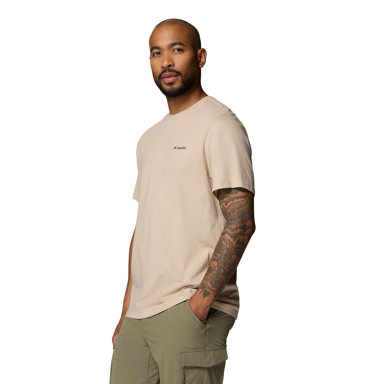 Remera Csc Outdoor Back  Beige