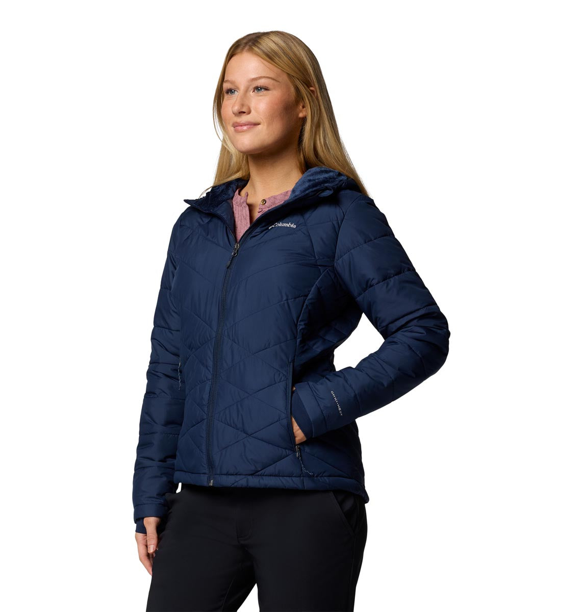 Campera Heavenly Hdd Jacket Omni-Heat Azul Marino