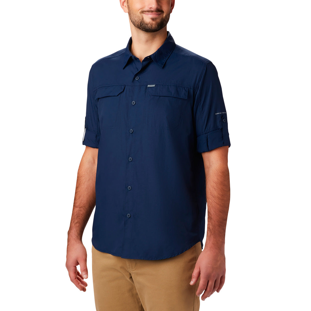 Camisa Manga Larga Silver Ridge 2 Long Omni-Shade Azul Marino