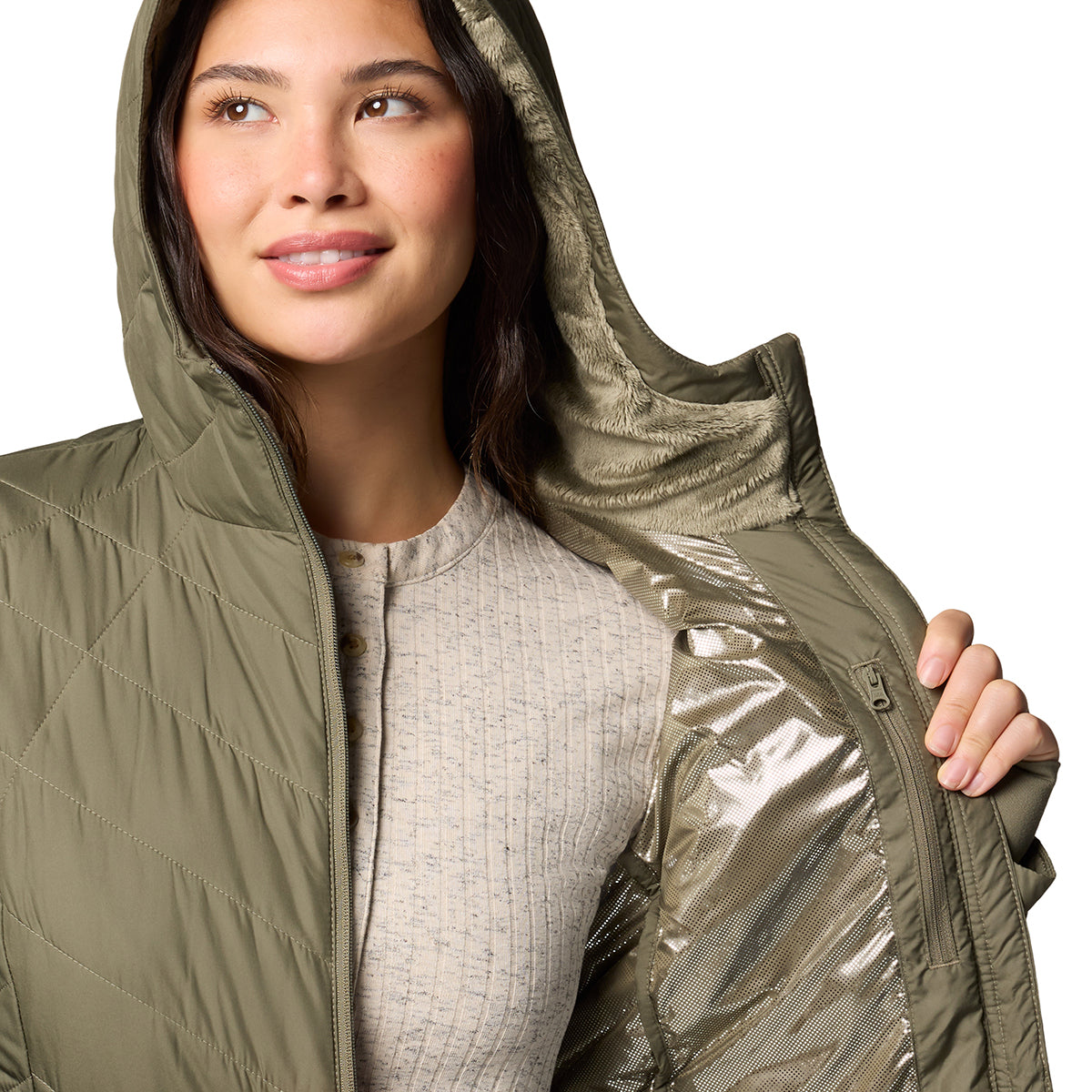Campera Heavenly Hdd Jacket Omni-Heat Verde