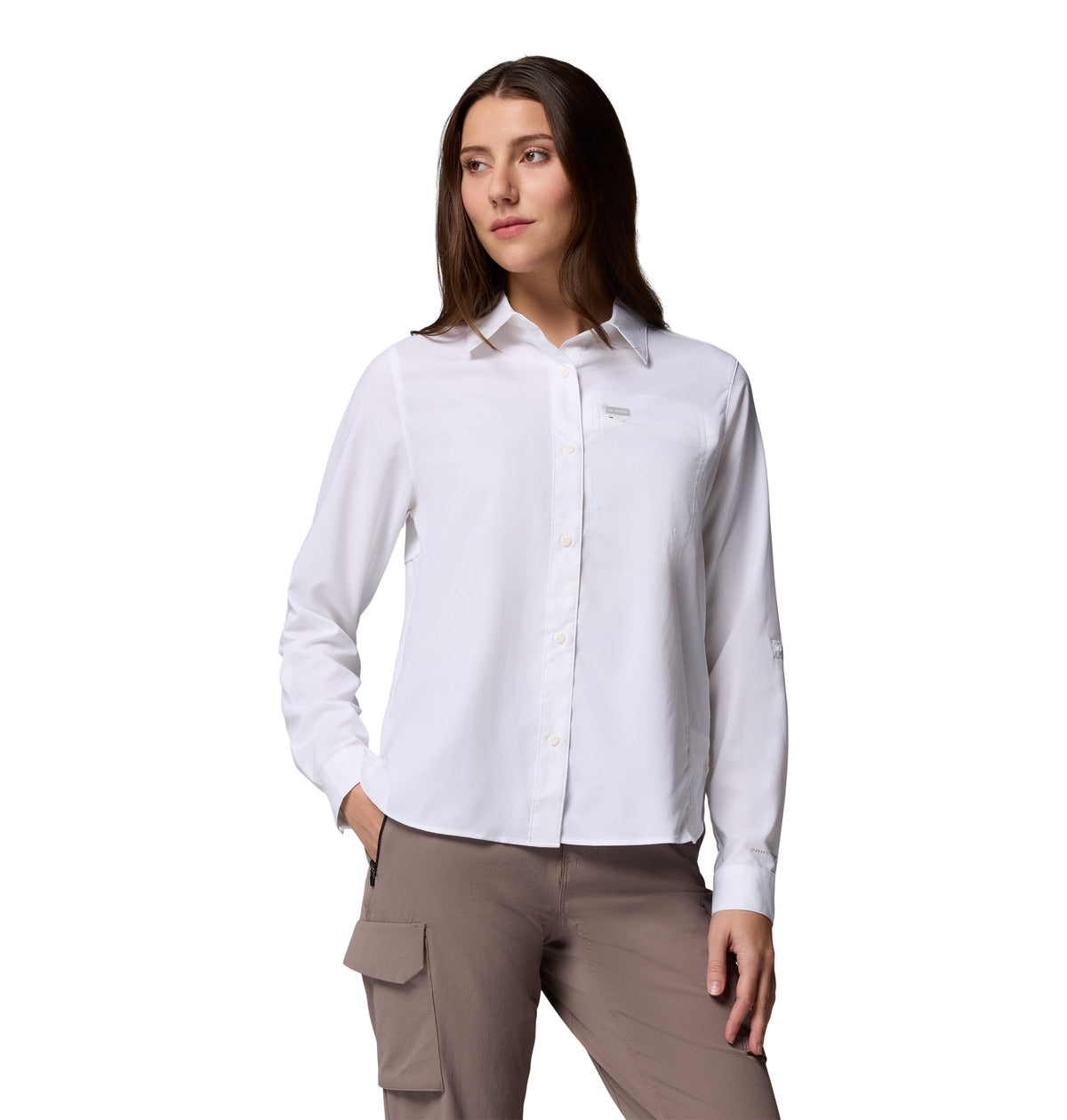 Remera Silver Ridge Utility Omni-Shade Blanco