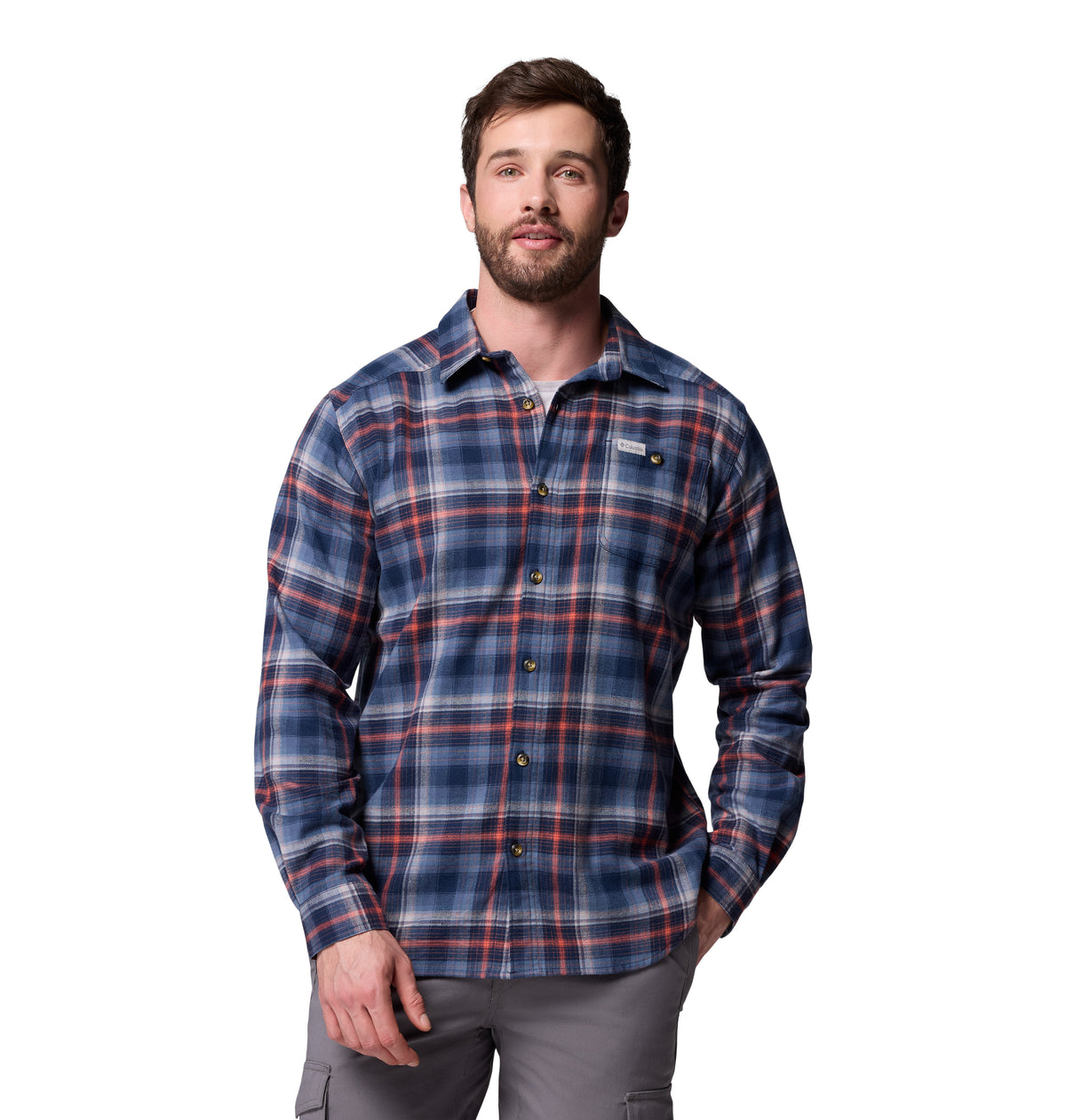 Camisa Manga Larga Cornell Woods  Azul Marino