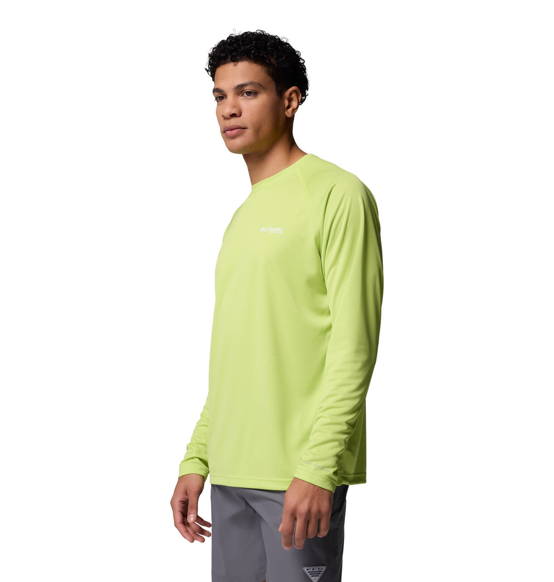 Remera Pfg Solar Stream Ls Omni-Wick Verde